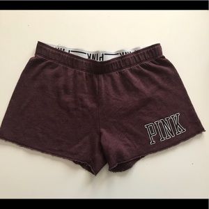 PINK FLEECE SHORTS GOOD CONDITION